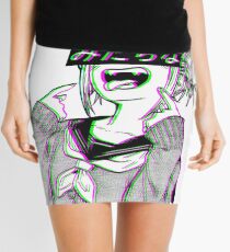 LEWD - Sad Japanese Anime Aesthetic Mini Skirt