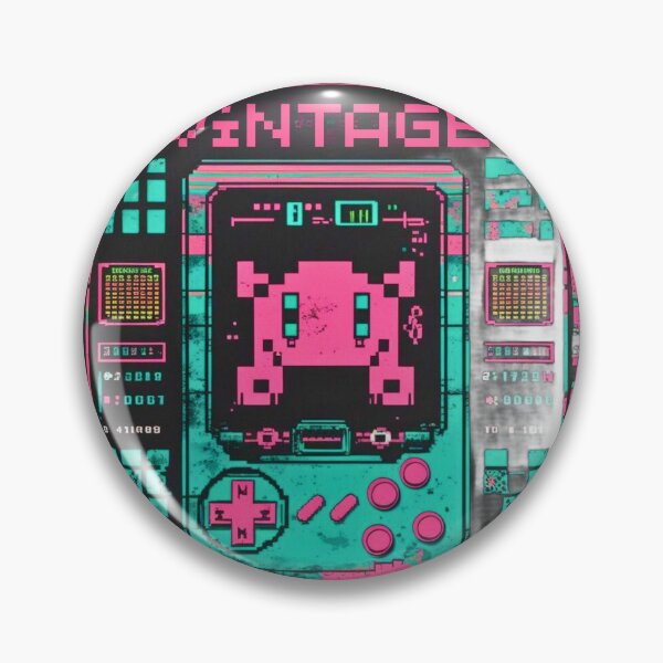 Artikelvorschau, VINTAGE - Retro Handheld-Spielkonsole Pixel Art entworfen und verkauft von Frame of Mind .