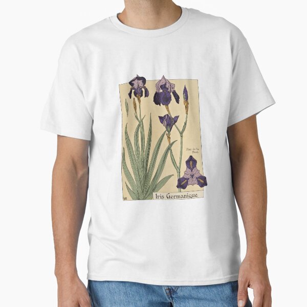 Item preview, Ilustración botánica de iris Art Nouveau designed and sold by newnouveau.