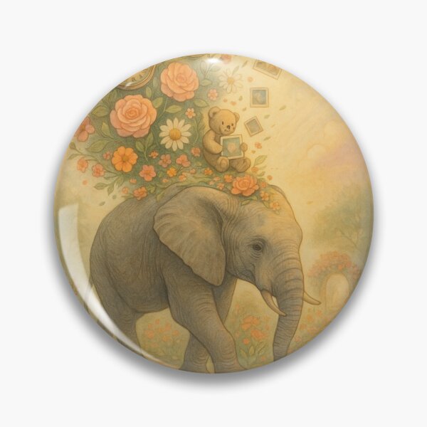 Item preview, Journey Through Memories: The Enchanted Elephant Garden designed and sold by HelloSol!.