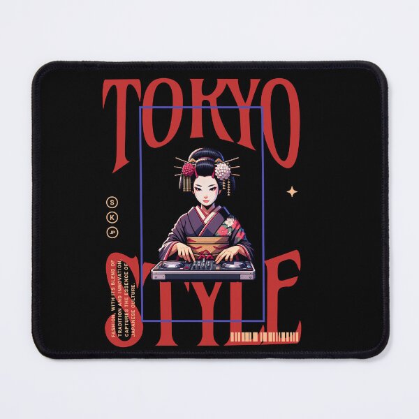 Item preview, Tokyo Style, woman in kimono at the DJ mixer designed and sold by FLEXsDESIGN.