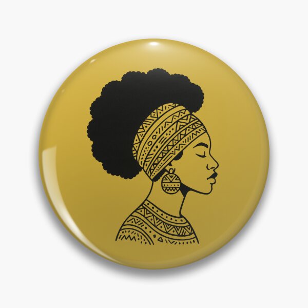 Item preview, Afrocentric Queen Silhouette – Tribal African Woman Art designed and sold by astersgraphics.