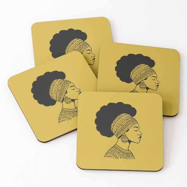 Item preview, Afrocentric Queen Silhouette – Tribal African Woman Art designed and sold by astersgraphics.