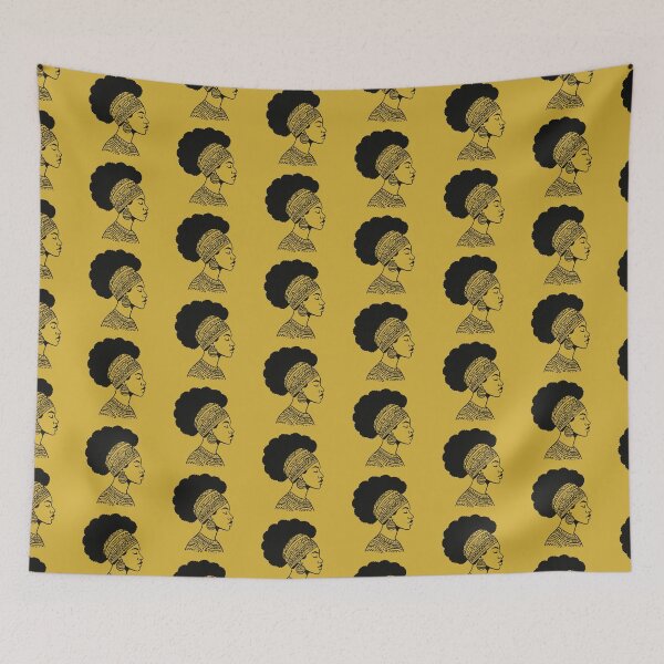 Item preview, Afrocentric Queen Silhouette – Tribal African Woman Art designed and sold by astersgraphics.