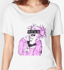 Camiseta ancha para mujer LEWD (PINK) - Sad Anime Japanese Esthetic