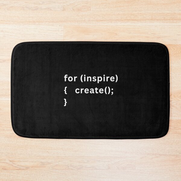 Item preview, for (inspire) { create(); } – Motivational Code Loop for Creators & Coders (White) designed and sold by Frezcola.