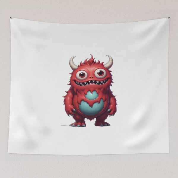 Item preview, Bold Pop Art Red Monster designed and sold by Freak-Scene.