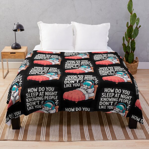 Item preview, How Do You Sleep At Night Knowing People Don't Like You-Funny Gifts For Introverts and Sarcasm Lovers designed and sold by LovelyEvaDesign.