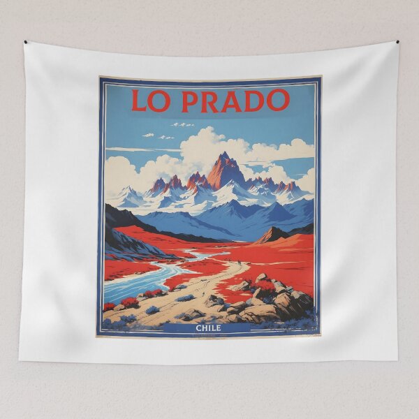 Item preview, Lo Prado Chile Retro Vintage Poster Tourism  designed and sold by TravelersGems.
