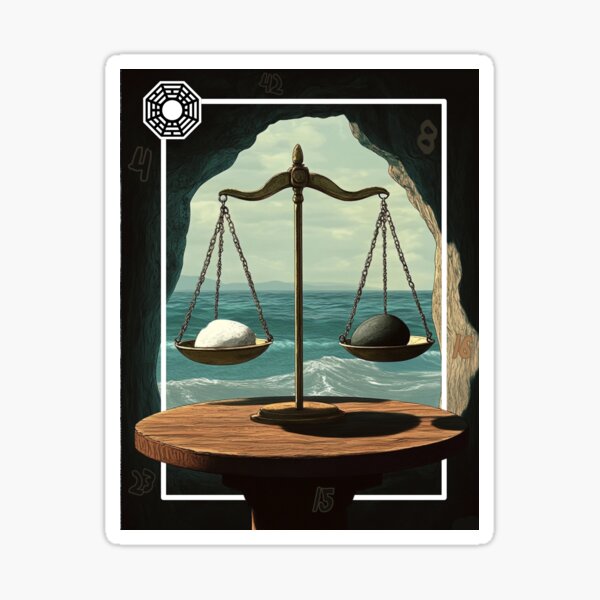 Vista previa del artículo con la obra «El Gran Equilibrio», diseñado y vendido por JellyMogMixture.