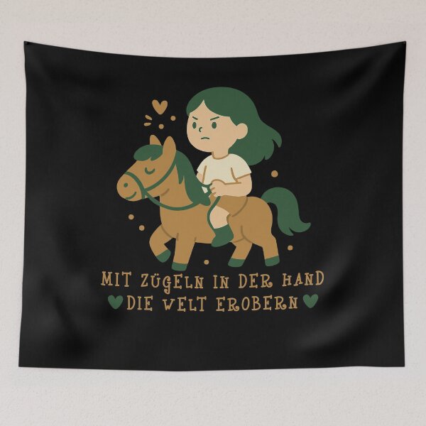 Item preview, Conquering The World With Reins In Hand Pony designed and sold by LuminOrb.