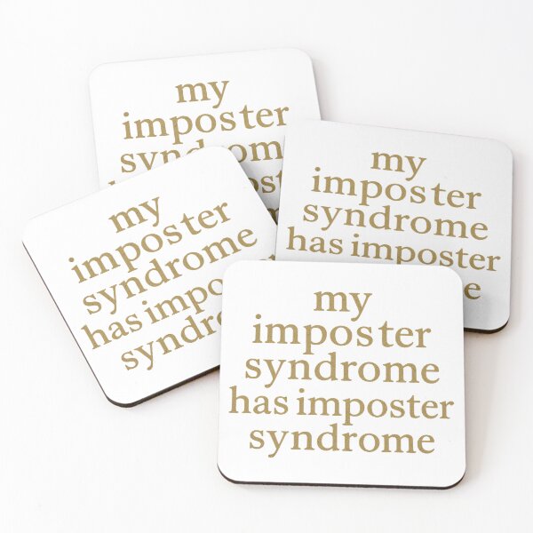 Item preview, My Imposter Syndrome Has Imposter Syndrome – Spiral Identity Sticker designed and sold by CaffeinatedCreatures.