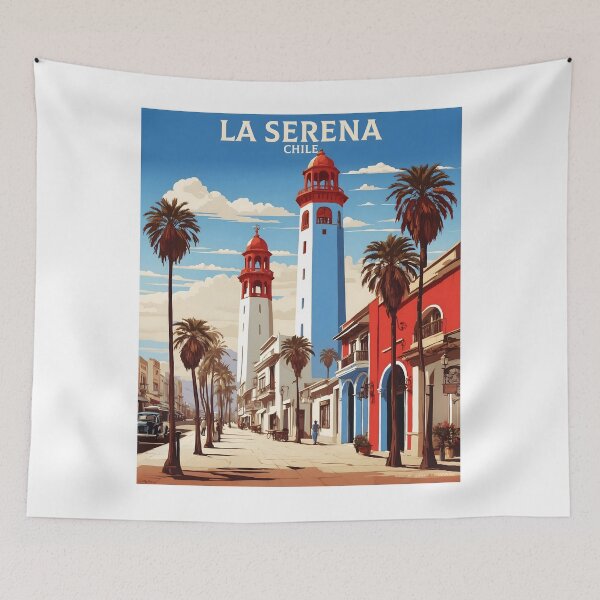 Item preview, La Serena Chile Retro Vintage Poster Tourism 2 designed and sold by TravelersGems.
