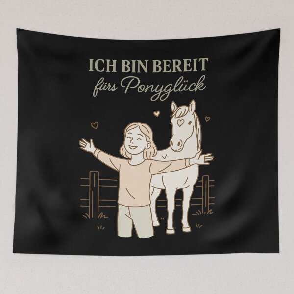 Item preview, I Am Ready For Pony Happiness Horse Girl designed and sold by LuminOrb.