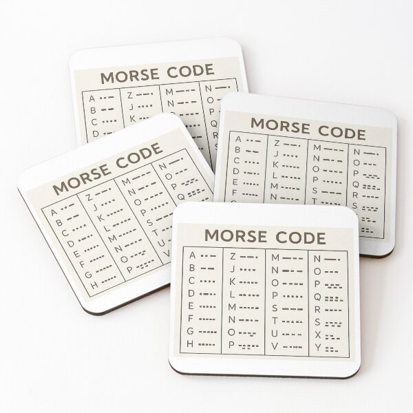 Item preview, Morse Code Alphabet – Minimalistic Morse Code Designs for Stickers, T-Shirts and Mugs designed and sold by JuliJoy.
