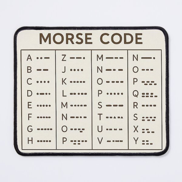 Item preview, Morse Code Alphabet – Minimalistic Morse Code Designs for Stickers, T-Shirts and Mugs designed and sold by JuliJoy.