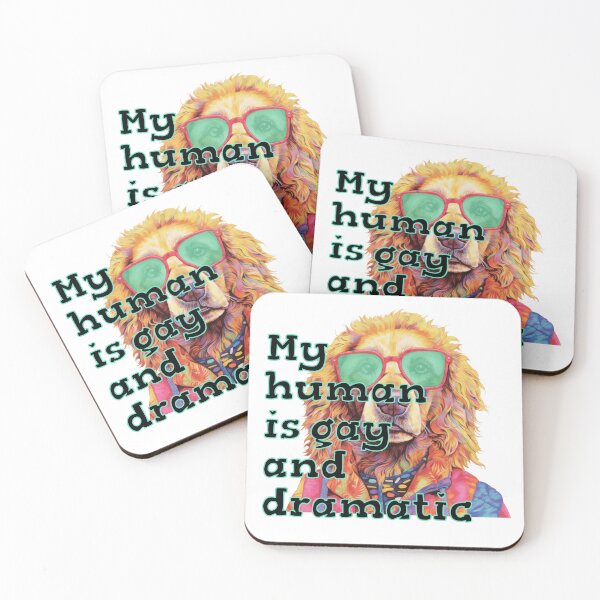 Item preview, Gay And Dramatic Again – Bold Queer Dog With Sass designed and sold by RealLifeMerchies.