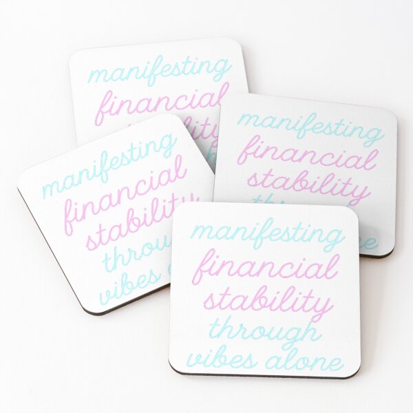 Item preview, Manifesting Financial Stability Through Vibes Alone – Delulu Dream Sticker designed and sold by CaffeinatedCreatures.