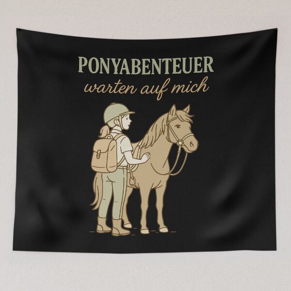 Item preview, Pony Adventures Waiting For Me Horse Riding designed and sold by LuminOrb.