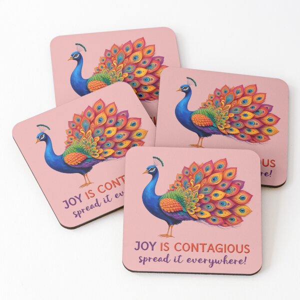 Item preview, Vibrant Peacock with Inspirational Message designed and sold by Danivique.