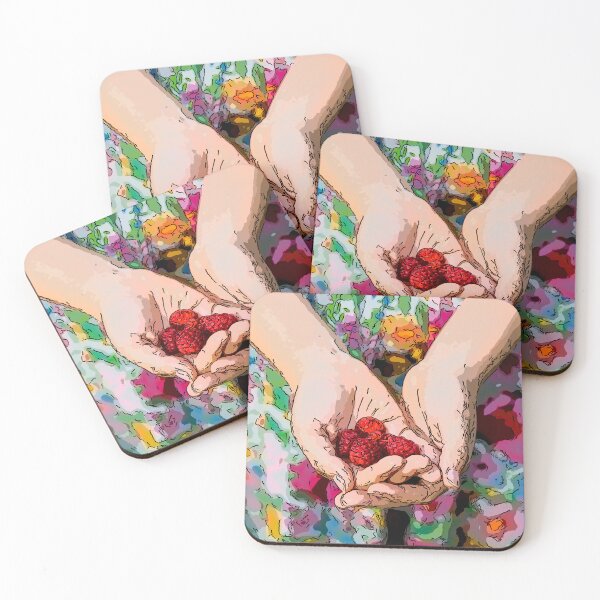 Item preview, Girls, let's grip a handful of raspberries! designed and sold by RenataPhoto.