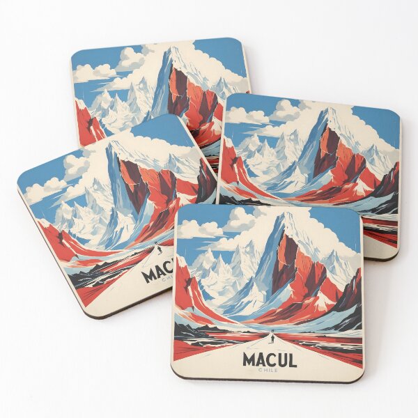 Item preview, Macul Chile Retro Vintage Poster Tourism  designed and sold by TravelersGems.