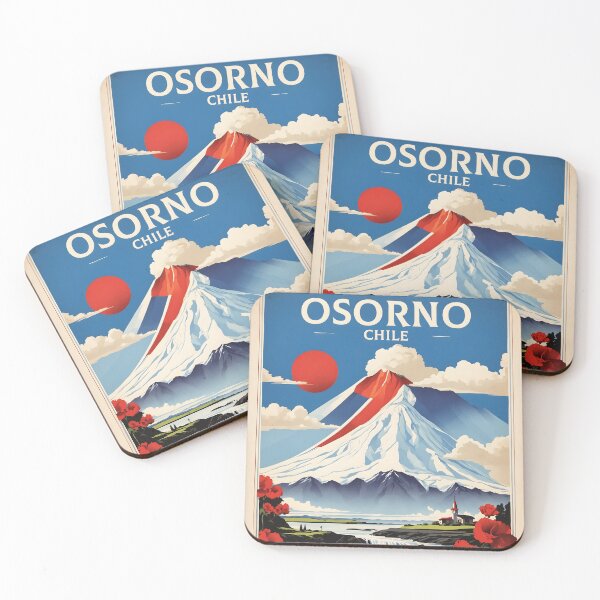 Item preview, Osorno Chile Retro Vintage Poster Tourism  designed and sold by TravelersGems.