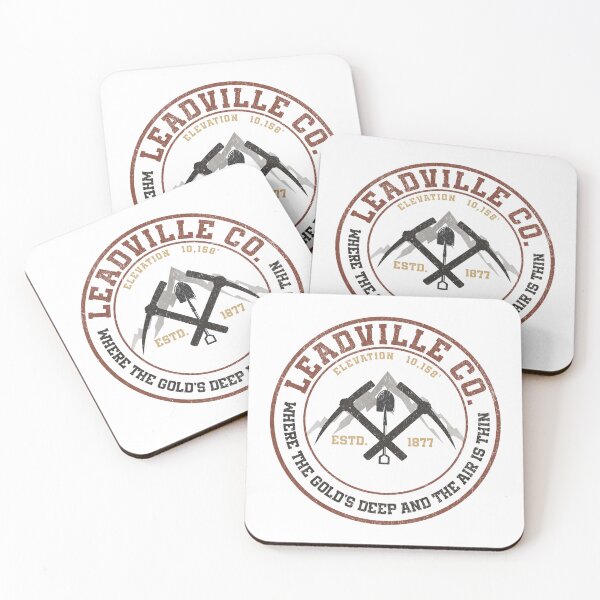 Item preview, Leadville Colorado Vintage Souvenir Design – Mountain Mining Badge designed and sold by EpochFusion.