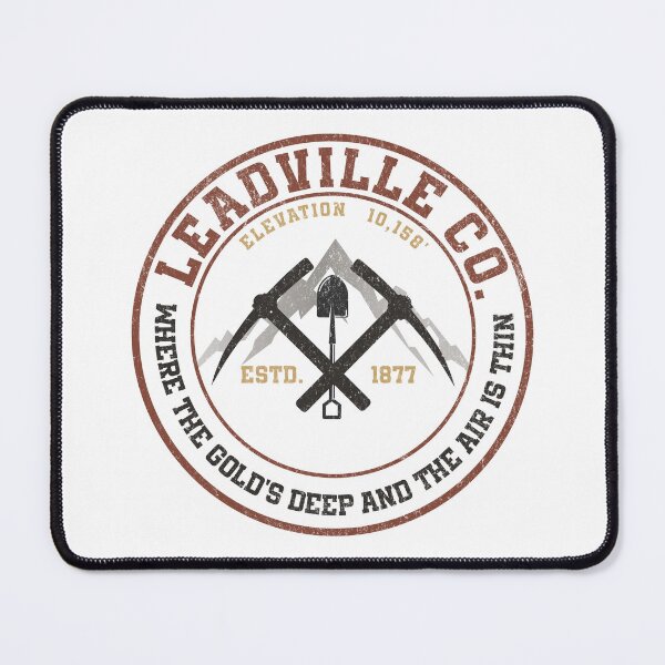 Item preview, Leadville Colorado Vintage Souvenir Design – Mountain Mining Badge designed and sold by EpochFusion.