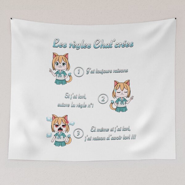 Item preview, The Chat'crées Rules designed and sold by NaitoGraphisme.