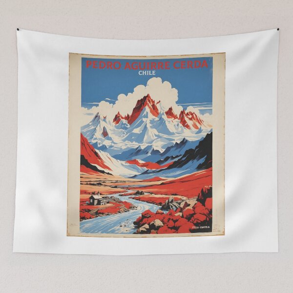 Item preview, Pedro Aguirre Cerda Chile Retro Vintage Poster Tourism  designed and sold by TravelersGems.