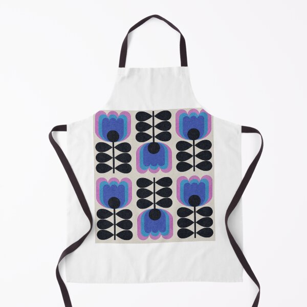 Item preview, Copy of Retro Tulips (blue) designed and sold by Gaëlle Konak Art.