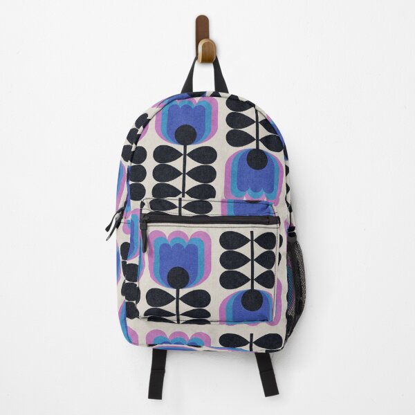 Item preview, Copy of Retro Tulips (blue) designed and sold by Gaëlle Konak Art.