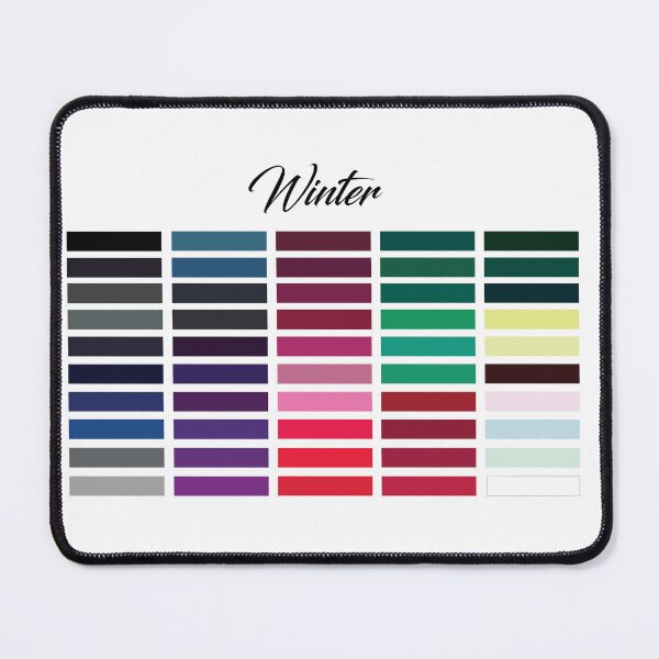 Item preview, Color Me Beautiful - Winter Type Color Palette Swatch Swatches Colour Analysis  designed and sold by Divine Ease.