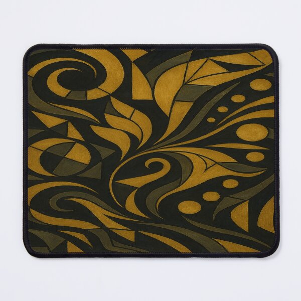 Item preview, Midnight Wave – Black & Gold meets Fluid Art! Cubist elegance with surreal dynamics designed and sold by FotoworldEdel.