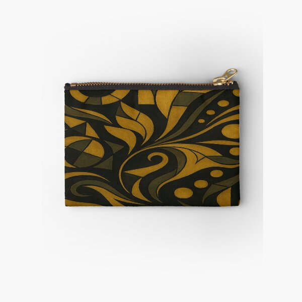 Item preview, Midnight Wave – Black & Gold meets Fluid Art! Cubist elegance with surreal dynamics designed and sold by FotoworldEdel.