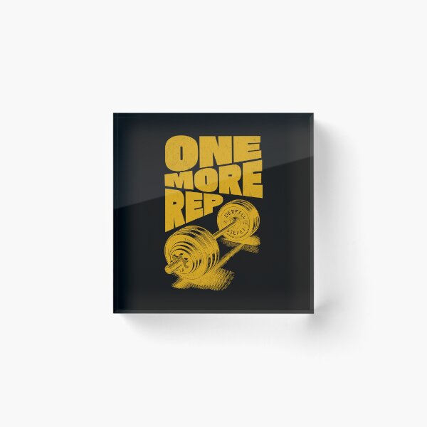 Item preview, One More Rep Barbell Gym Workout Motivation designed and sold by flidesign .