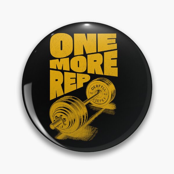 Item preview, One More Rep Barbell Gym Workout Motivation designed and sold by flidesign .