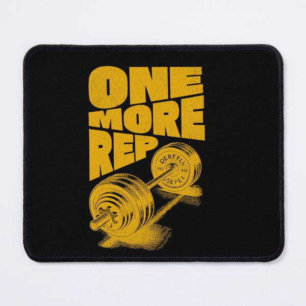 Item preview, One More Rep Barbell Gym Workout Motivation designed and sold by flidesign .