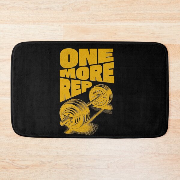 Item preview, One More Rep Barbell Gym Workout Motivation designed and sold by flidesign .