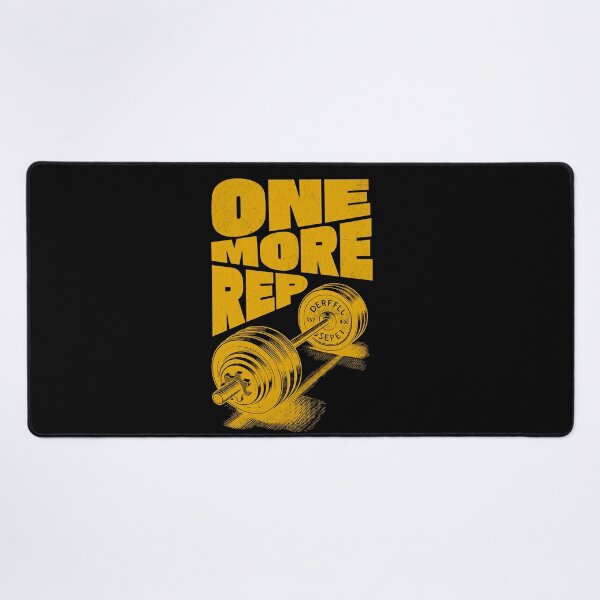 Item preview, One More Rep Barbell Gym Workout Motivation designed and sold by flidesign .