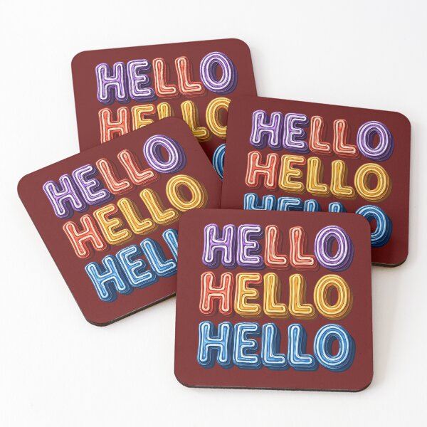 Item preview, Colorful 3D Text Art, HELLO designed and sold by Danivique.
