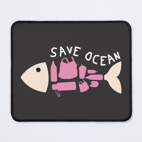 Item preview,  Fish with various garbage. Save ocean designed and sold by Luamor.