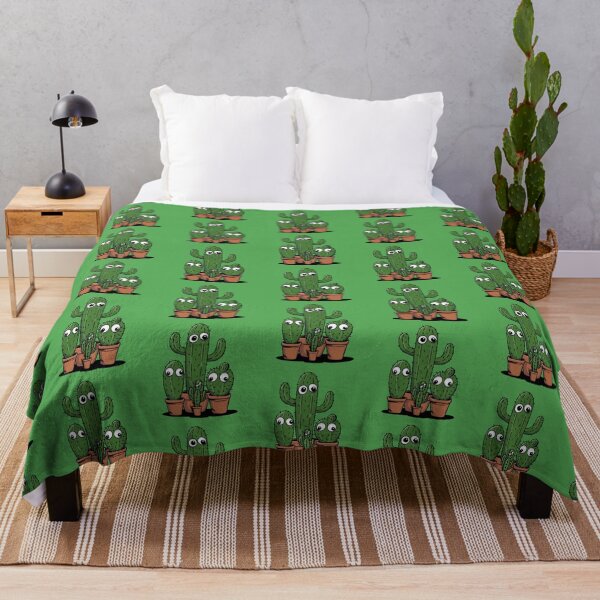 Item preview, Googly Eye Cacti Cartoon Cactus Illustration designed and sold by Yeomans Cartoons.