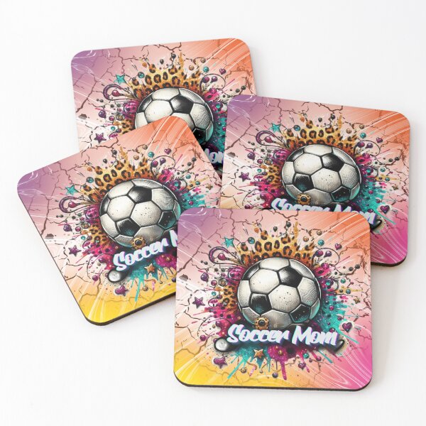 Item preview, Soccer Mom Life: Vibrant Leopard Print & Ball Design designed and sold by BunnyFogCo.