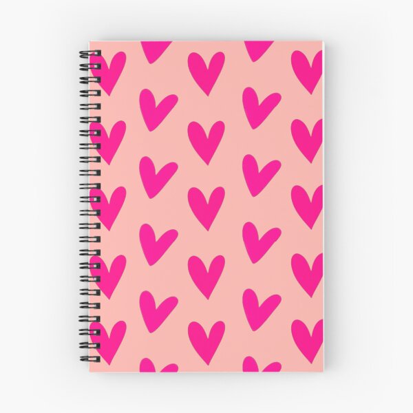 Item preview, Heart pattern in warm pink on coral designed and sold by Vision Illustrated.