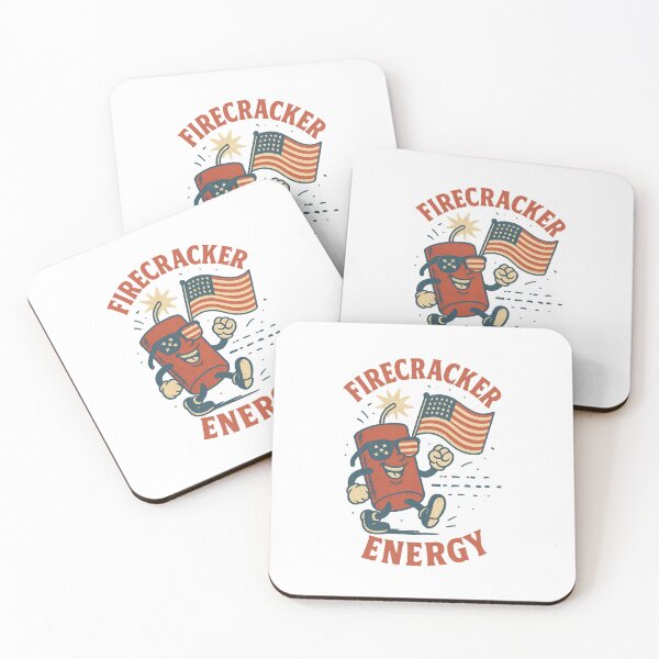 Item preview, Firecracker Energy – Retro Patriotic Cartoon Design designed and sold by ALITOPRINCE.