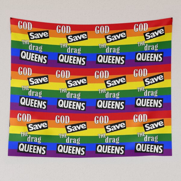 Aperçu de l'œuvre God save the DRAG Queens - Rainbow créée et vendue par Thelittlelord.