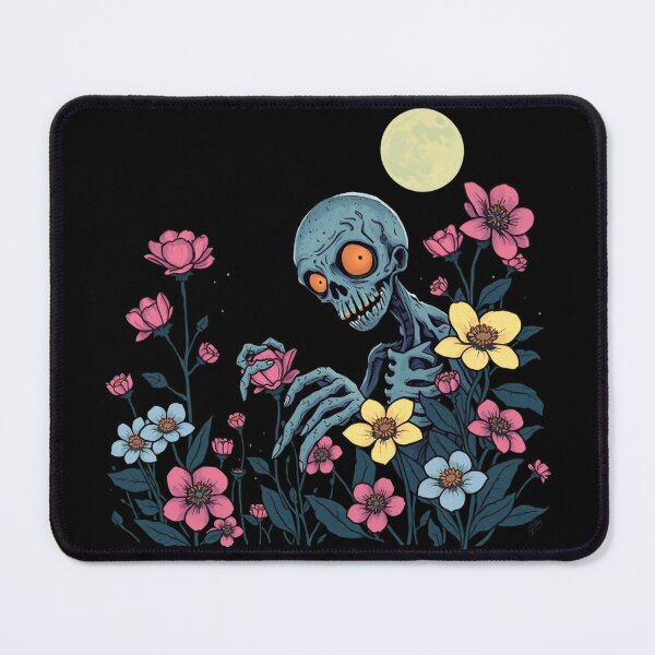 Item preview, Zombie & Flowers at Night T-Shirt designed and sold by Babayaa.