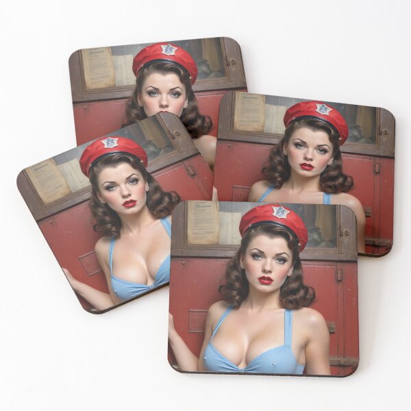 Item preview, 1940s Sexy Mailman Pin Up designed and sold by MissSaylor.